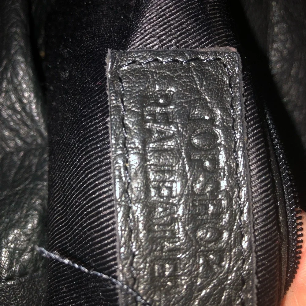 Top shop Black Leather Tote Handbag - Classic